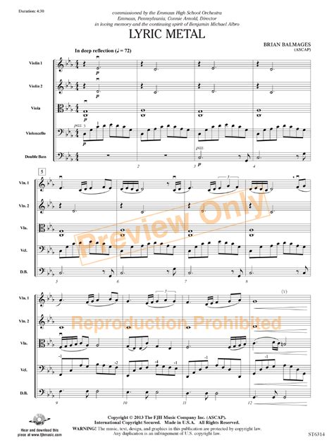 lyric metal sheet music|Lyric Metal by Brian Balmages .